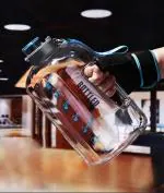 Crevizon Drofail Sports Water Bottle 2L, 2.5L Water Bottle With Times to Drink BPA-free, Tritan, Toxic Free Plastic For Running, Gym, Yoga, Outdoors and Camping - Multicolor (Pack of 1)