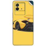 GADGETSWRAP Printed Vinyl Skin Sticker for Vivo iQoo Neo 6 (5G) - Yellow Car