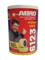 Bapna Abro 6123 Premium Masking Tape (1'' Inch Width x 40 Meter Length) - Pack of 6 Rolls