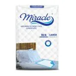 Miracle Underpads (90*60 cms) , Pack of 1, 10 pcs pack
