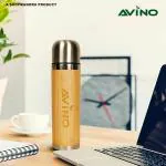 Avino Tea travel bottle for tea lovers Stainless steel Bamboo Water Bottle Leak Proof Vaccum Flask