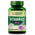 Himalayan Organics Vitamin K2 100 mcg Health Supplement 120 Tablets