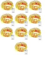 LTETTES Warm White Battery Powered LED Copper String Fairy Light 8.5 cm and 30 Lights