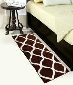 LYRA Polyester Runner Rug/Bedside Runner Carpet for Bedroom, Home and Living Room