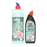 TYDI BOWL Toilet Cleaner Liquid, Hard Water Stain Remover, Vinegar Powered, Non-Toxic, Child Safe & Pet Safe, BubbleBlast ,650ml & 950ml (Combo Pack Of 2)