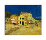 Tamatina Multicolor Vincent Van Gogh The Yellow House Abstract Unframed Canvas Painting - 13X11 Inch