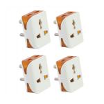 EZVISION MULTI PLUG PEARL-Pack of 4, White