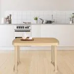 NILKAMAL SHAHENSHAH PREMIUM 4-6 SEATER DINING TABLE MARBLE BEIGE