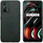 XOVO Back Cover for Realme x7 max (Black, Dual Protection, Silicon, Pack of 1)