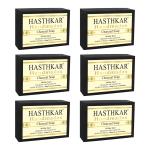 Hasthkar Handmades Glycerine Natural Charcoal Soap 100Gm Pack of 6