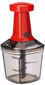 NULOMI Quick & Easy 6 Blade Push Chopper Push N Chop Chopper Vegetable and Fruit Cutter Chopper