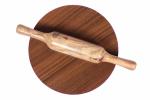 SUBAA Brown Wooden Chakla with Wooden Belan Rolling Pin