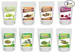 NATUREHUT Amla, Shikakai, Henna, Bhringraj, Aritha, Indigo, Hibiscus And Brahmi Powder For Hair Care|Hair Mask Combo Pack of 8| 50 grams