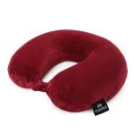 TAINPAR U Shaped Memory Foam Travel Neck Pain Relief And Comfortable Super Soft Orthopedic Cervical Pillows - Burgandy.