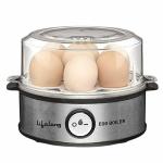 Lifelong LLEB05 Egg Boiler 360W (Transparent & Silver Grey), Boil 7 eggs | Easy to clean| 3 Boiling Modes, Stainless Steel Body and Heating Plate, Automatic Turn-Off