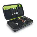 Tizum Grey Plastic and Cotton Gadget Organizer - 24.5 x 15.3 x 5.3 cm