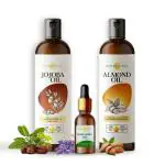 Skin Routine's Hair Care and Skin Care Combos Anti-Oxidation (200 ml Jojoba Oil, 15 ml Rosemary Oil, 200 ml Almond Oil)