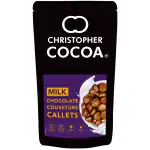 Christopher Cocoa Pure Milk Chocolate Couverture Callets 1Kg (Chocolate Chips, Buttons, Snack, Bake, Cake, Hot Chocolate)