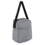 Adirsa Insulated Lunch Bag/Tiffin Bag For Men, Women, Kids, School, Picnic, Work Carry Bag For Lunch Box | Shoulder Sling Bag | Adjustable Shoulder Strap (Grey)