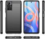 Newselect Redmi Note 11T, Redmi Note 11T 5G Black Rubber Back Cover