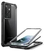 i-Blason For Galaxy S21 Ultra - 6.8 Inch Black Clear Protective Front And Back Cover