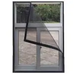 WNE jaliwale Fiberglass 120 GSM Stitched Window Mosquito Net with Hook and Loop Size-90 cm x 90 cm