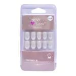 Trendy Look 24Pcs Press on nails Fake Pure Color Tip Sticker with Glue - F-05