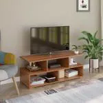 BLUEWUD Victor Engineered Wood Tv Entertainment Unit Cabinet with Storage, Walnut, for Upto 42