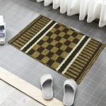 Enyra Door Mat Patio Indoor Outdoor Mat (40x60 CM) Anti-Slip Durable Gel Backing Polypropylene Yarn Floor Front Doormat for Entryway, Bedroom, Living Room, Office, Set of 2 Piece - Coffee