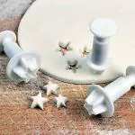 Klassic White Standard Star Plunger Cookie Cutter Set (Set of 4)