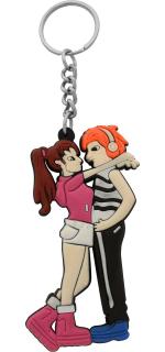 Blue Aura Gehna By Rts Multicolor Plated, Metal Young Boy And Girl Keychain