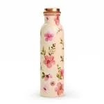 Eb-Everything Beautiful Copper Funky Flower Water Bottle - 500 Ml