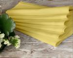 Lushomes Cloth Napkin Set of 12 with Mitted Corners, Cotton Table Dinner Linen, Eco-Friendly Cotton Fabric, Machine Washable for Dinner, Restaurant & Banquet, 18x18 Inches (45x45 Cms), Lemon Yellow