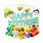 Crackles Dinosaur Foil Balloon/Dinosaur Theme Birthday Party Decoration- 24 Pcs