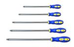 GOODYEAR Screwdriver, Screwdriver Set, Hand Tool, Hand Tool Kit, SCREWDRIVER PHILLIPS (100x6mm, 150x6mm, 200x6mm, 250x6mm, 300x6mm) PACK OF 5