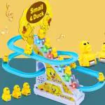 ADKD Musical Duck Track Slide and Climb Stairs Toys with 3 Duck -(Color & Design of Track May Vary)