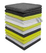 Softspun Multicolor Microfiber Cloth (Pack of 12)