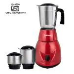 Fabiano FAB-MG-03 500 Watts Tulip Mixer Grinder With 3 Jars ISI Marked (3 Jars, Red )