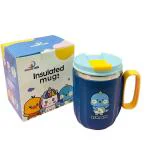 SAMVARDHAN Stainless Steel Mug with Lid for Kids, Milk Mug for Kids Milk Drinking Cup for Kids, Mug for Girls, Insulated Vacuum Coffee Cup, Birthday Return Gifts for Kids (Dinosaur)