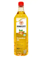 Pinkcity Wellness Pure Groundnut Oil (Filtered ) | Wood Pressed | 1 Litre Bottle