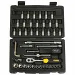 STANLEY 1/4'' Square Drive Metric Socket Set 46-Pieces (STMT72794-8)