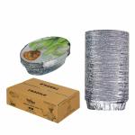 Freshee Aluminium Foil Container with Lid 600ml Handy Pack 200pcs Disposable Aluminium Box Containers for Food Packing