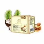 Khadi Natural Coconut Milk & Honey Soap Value Pack Of 3 Soaps - 375 Gm