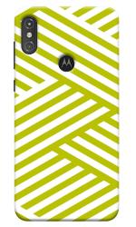 MobiEra Moto One Power Zip Zap Green Design Plastic Hard Case Cover
