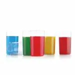 GANESH Classic Plastic Stylish,Durable Transparent Drinking Glasse for Water,Juice,Whiskey(Set of 6)