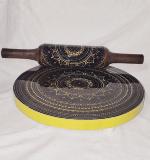 SOPERNEX Wooden Printed Chakla Belan
