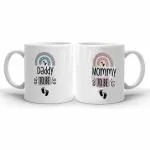 Oye Happy Mom-to-be Dad-to-be Ceramic Mugs