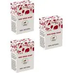 iShilp Red Wine Bath Soap | Handmade Red Wine Natural Soap for Skin care | Soap for Men & Women -Pack of 5