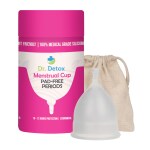 Dr. Detox Reusable Menstrual Cup - Small (White)