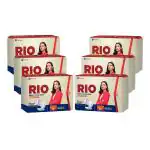 RIO Heavy Flow XXL Sanitary Pads 60 Pieces (Pack of 6) with 350mm coverage, Side Leak guards, Wings for Heavy Flow, PCOD and Menopause
